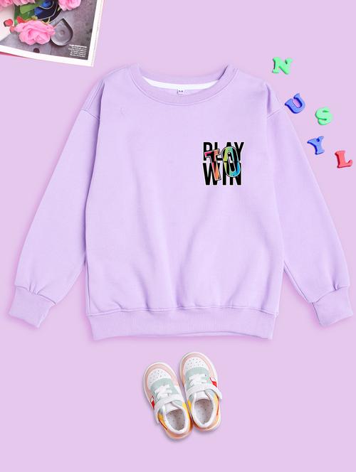 kids round neck typographic regular sweatshirt - 20623829 - Very Small Image - 1