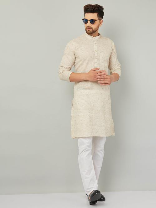 men mandarin neck kurta pyjama set - 20624977 - Very Small Image - 1