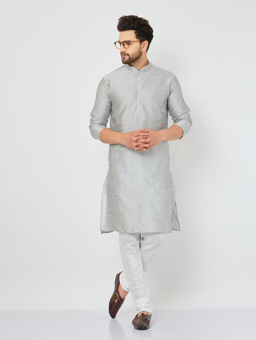 men mandarin neck kurta pyjama set - 20625033 - Very Small Image - 1