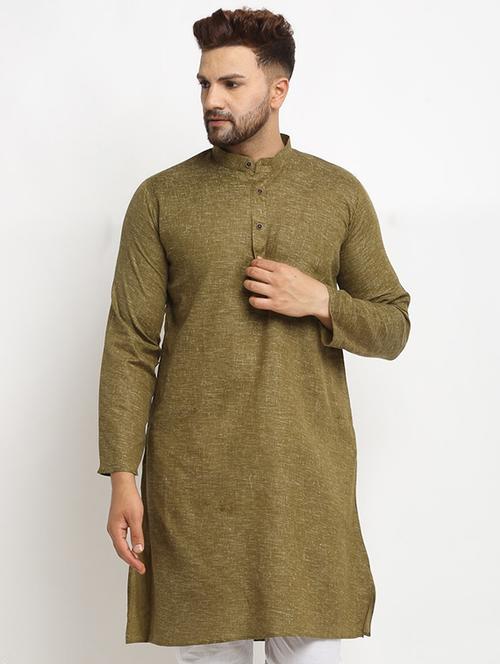 men mandarin neck kurta pyjama set - 20625323 - Very Small Image - 1