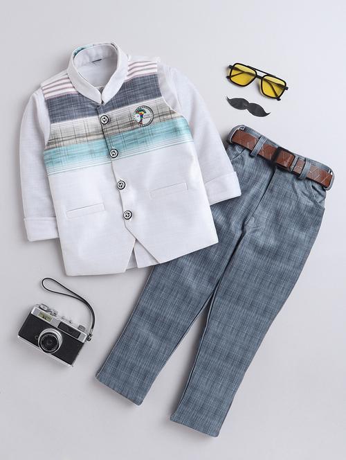 multi colored cotton suit set - 20625660 - Very Small Image - 1
