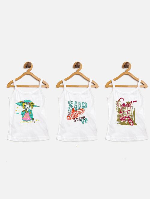 printed cotton blend spaghetti combo - 20626181 - Very Small Image - 1