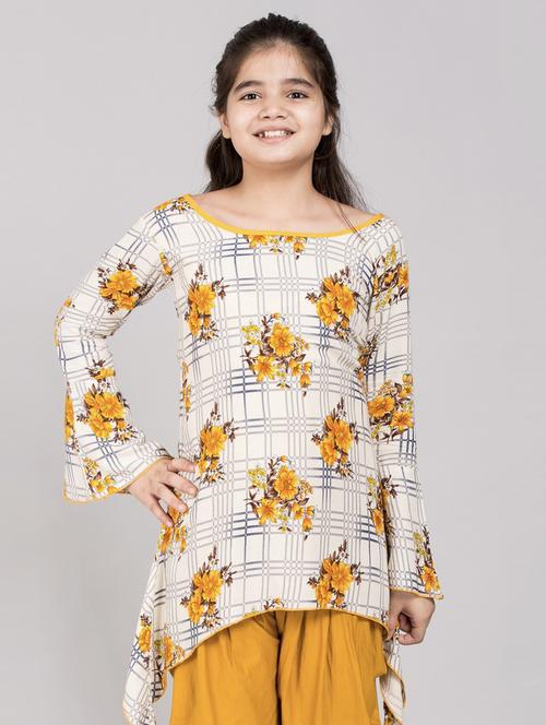 yellow rayon kurta salwar suit set - 20626521 - Very Small Image - 1