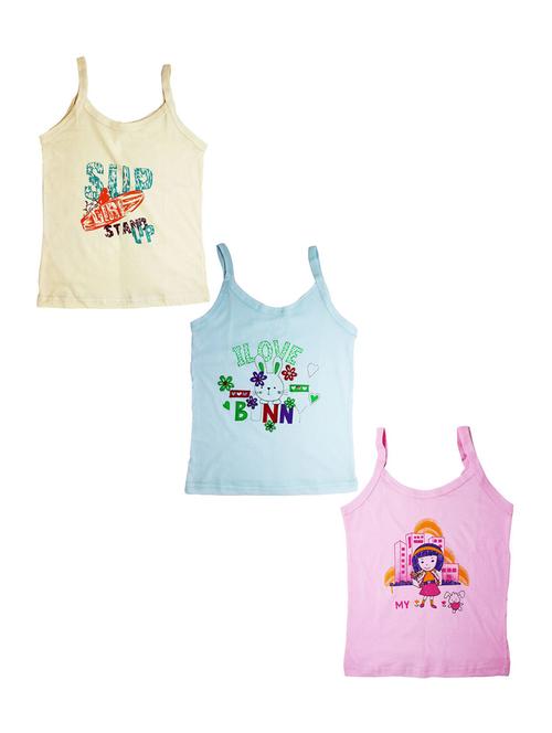 kids cotton blend printed spaghetti combo - 20628179 - Very Small Image - 1
