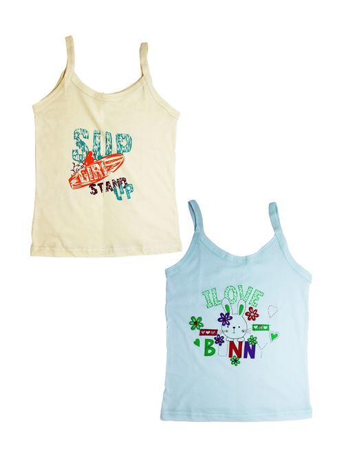 kids cotton blend printed spaghetti combo - 20628183 - Very Small Image - 1