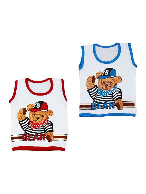 kids printed cotton vest combo - 20628271 - Very Small Image - 1