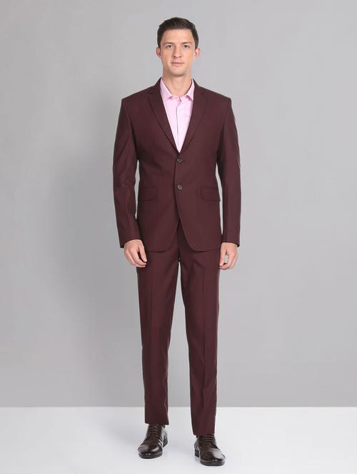 maroon single breasted suit - 20632793 - Very Small Image - 1