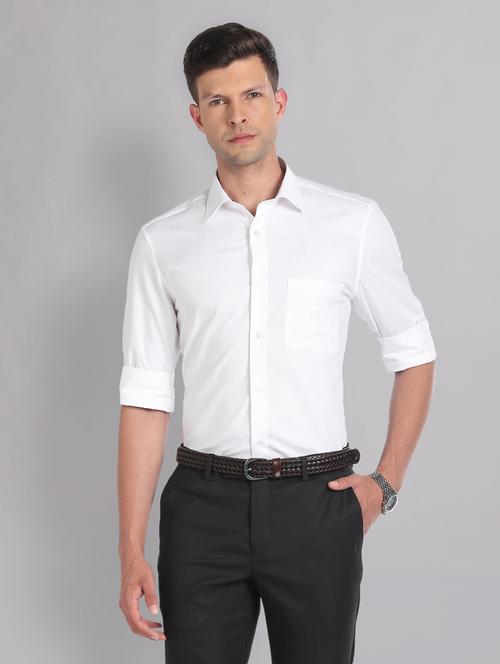 men solid collared formal shirt - 20632808 - Very Small Image - 1