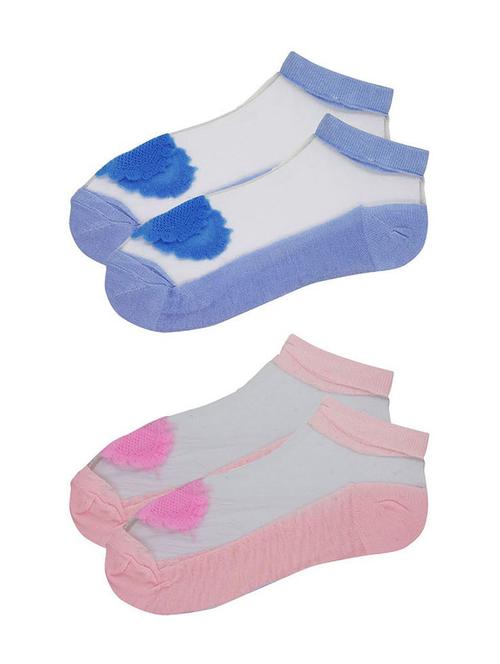 combos pack of multi color self design socks - 20643566 - Very Small Image - 1