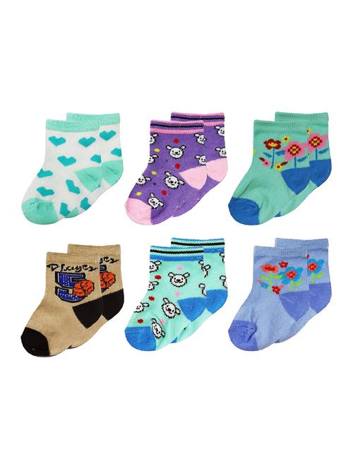 combos pack of multi color self design socks - 20643568 - Very Small Image - 1