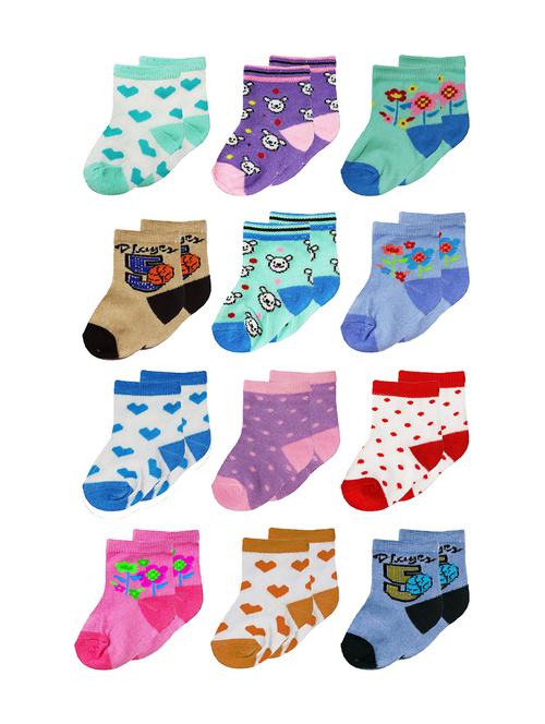 combos pack of multi color self design socks - 20643570 - Very Small Image - 1