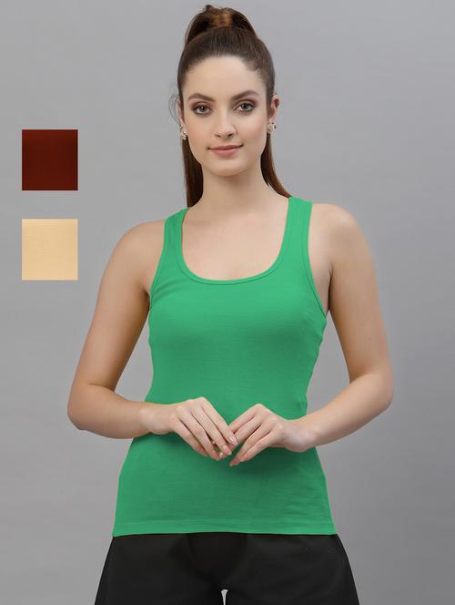 pack of 3 solid tank top - 20643778 - Very Small Image - 1