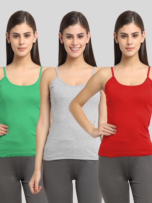 pack of 3 solid camisoles - 20643851 - Very Small Image - 1