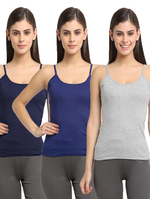 pack of 3 solid camisoles - 20643868 - Very Small Image - 1
