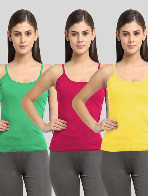 pack of 3 solid camisoles - 20643887 - Very Small Image - 1