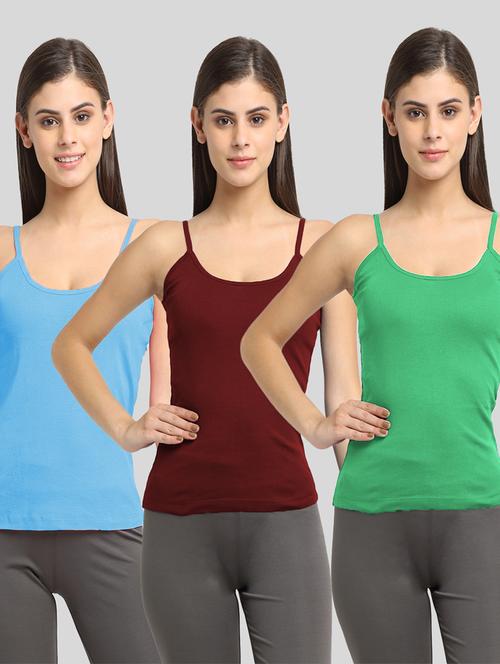 pack of 3 solid camisoles - 20643932 - Very Small Image - 1