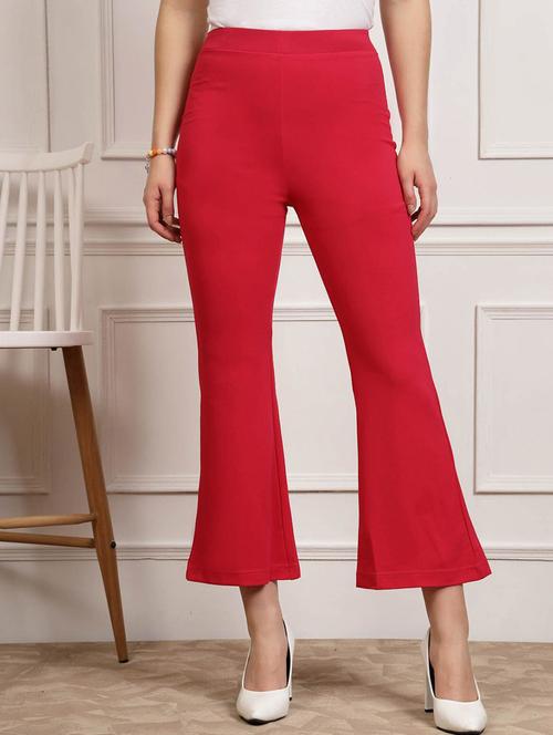 pink polyester trousers - 20644395 - Very Small Image - 1