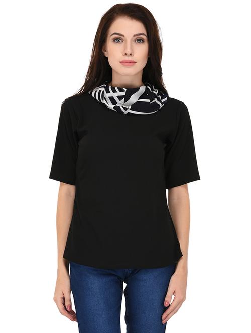 women black solid regular top - 20646400 - Very Small Image - 1