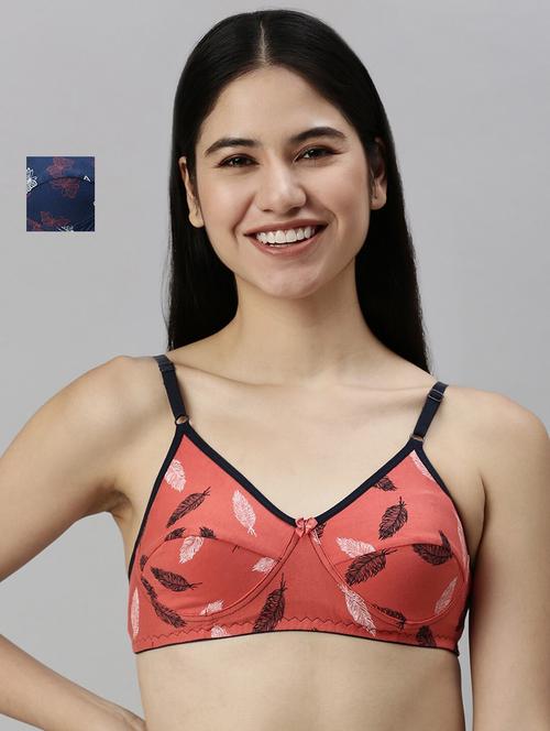 pack of 2 multi colored printed bra - 20646984 - Very Small Image - 1