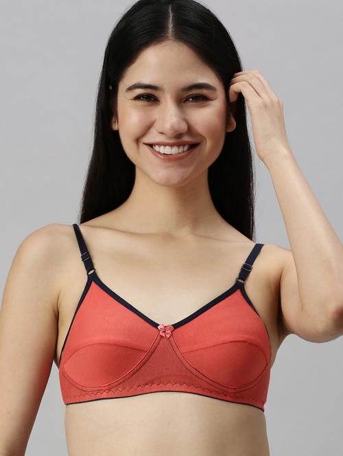 orange solid regular bra - 20647030 - Very Small Image - 1