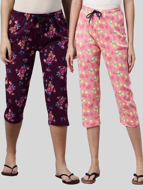 pack of 2 printed capri - 20647269 - Very Small Image - 1