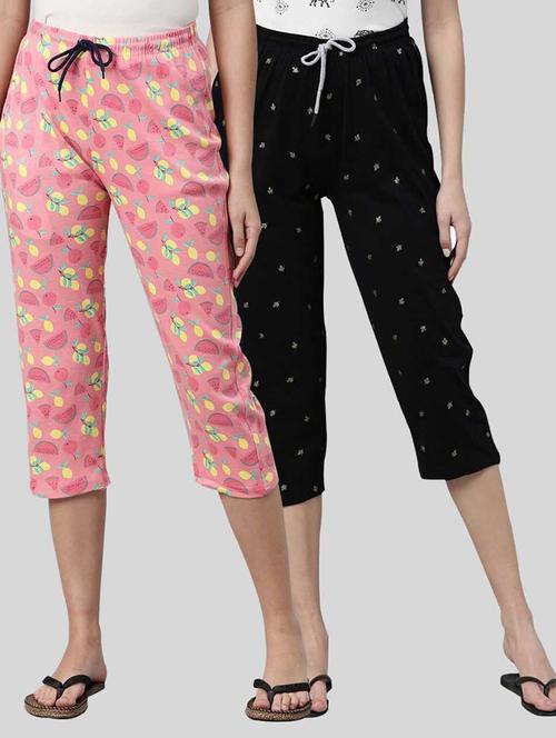 pack of 2 printed capri - 20647280 - Very Small Image - 1