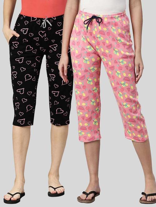 pack of 2 printed capri - 20647288 - Very Small Image - 1