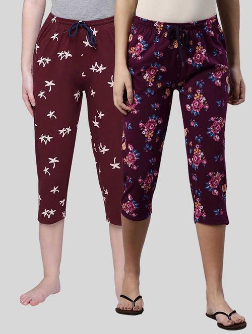 pack of 2 printed capri - 20647297 - Very Small Image - 1