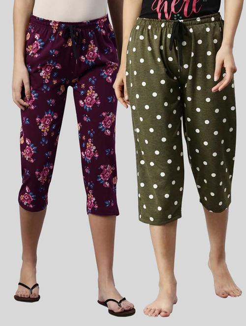 pack of 2 printed capri - 20647307 - Very Small Image - 1