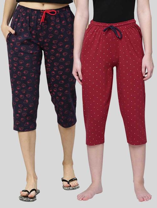 pack of 2 printed capri - 20647352 - Very Small Image - 1