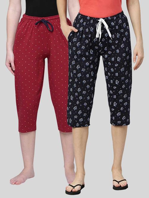 pack of 2 printed capri - 20647357 - Very Small Image - 1