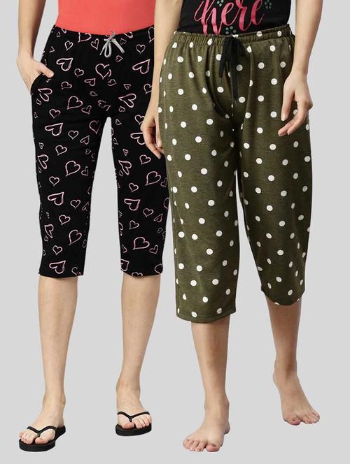 pack of 2 printed capri - 20647491 - Very Small Image - 1