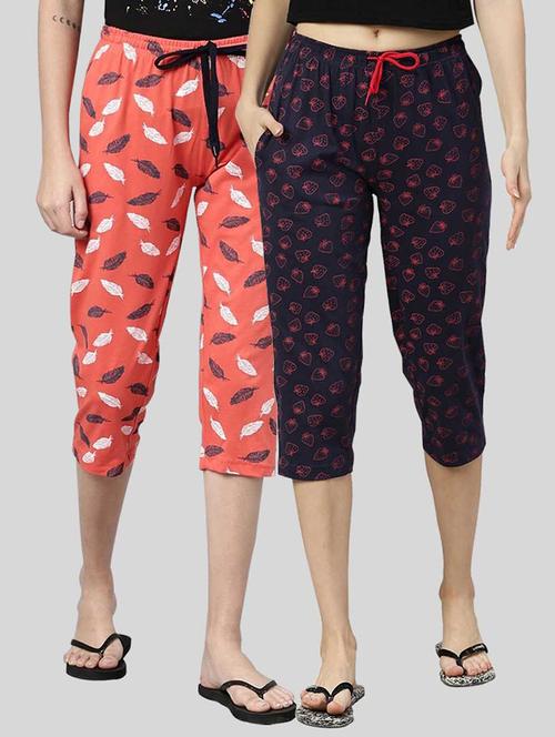 pack of 2 printed capri - 20647581 - Very Small Image - 1