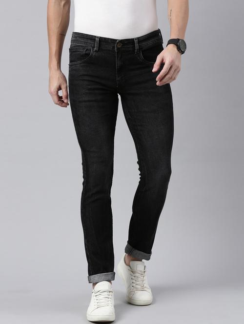 men mid rise washed denim jeans - 20647862 - Very Small Image - 1