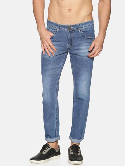 men mid rise washed denim jeans - 20647907 - Very Small Image - 1