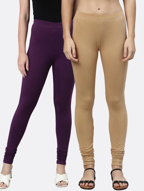 pack of 2 multi color solids leggings - 20648128 - Very Small Image - 1