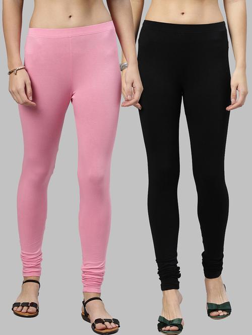 pack of 2 multi color solids leggings - 20648191 - Very Small Image - 1