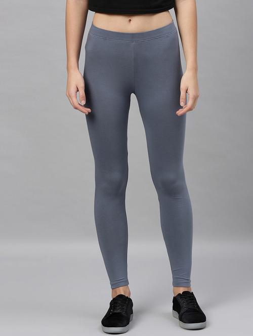 grey solids ankle length legging - 20648201 - Very Small Image - 1