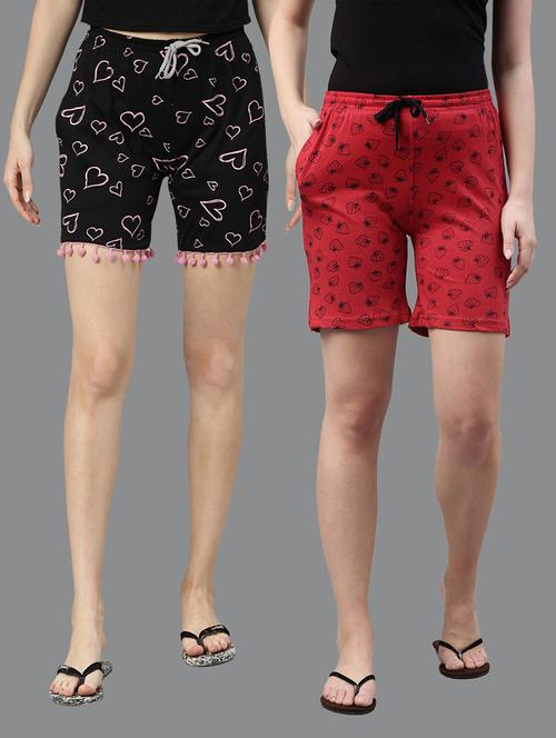 pack of 2 printed multi colored short - 20649275 - Very Small Image - 1