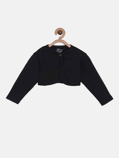 kids solid black shrug - 20649309 - Very Small Image - 1