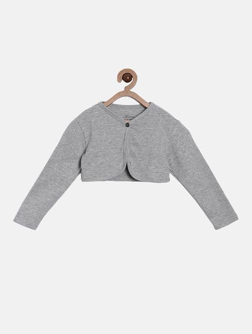 grey cotton shrug - 20649315 - Very Small Image - 1