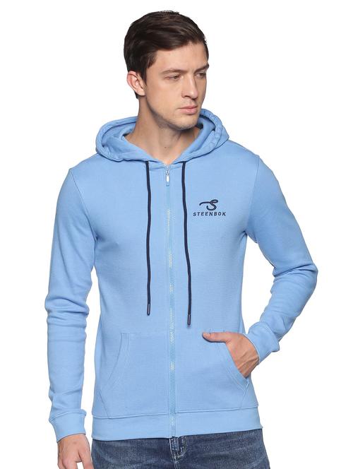 men solid hooded neck pullover - 20649369 - Very Small Image - 1