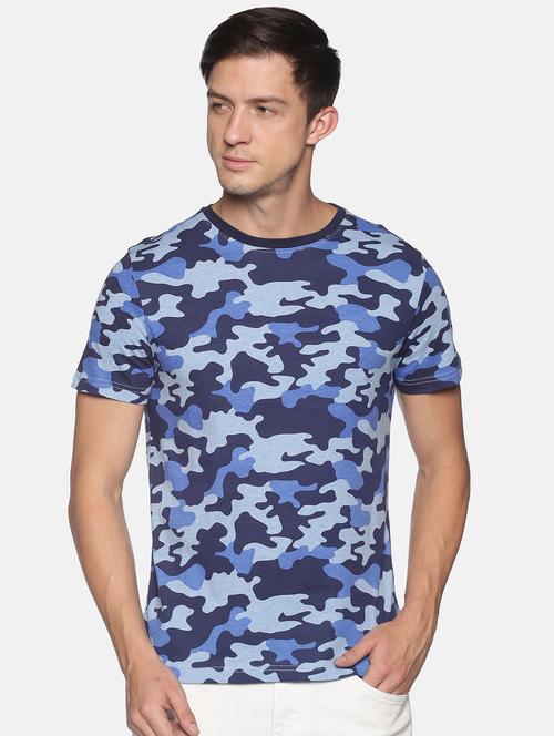 men round neck camouflage t-shirt - 20649417 - Very Small Image - 1