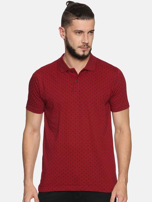 maroon cotton t-shirt - 20649486 - Very Small Image - 1