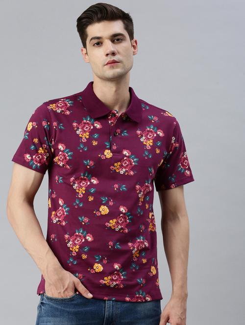 maroon cotton t-shirt - 20649599 - Very Small Image - 1