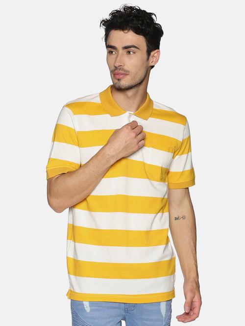 men polo neck striped t-shirt - 20649719 - Very Small Image - 1