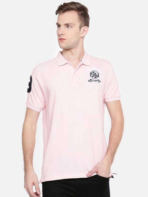 men polo neck placement print t-shirt - 20649743 - Very Small Image - 1