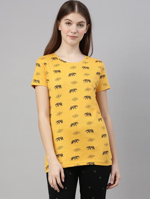 women printed cotton t-shirt - 20649927 - Very Small Image - 1