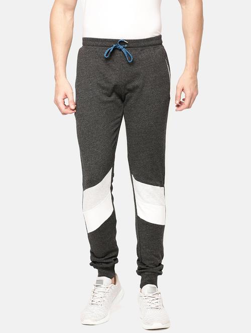 men color block full length jogger track pant - 20650136 - Very Small Image - 1