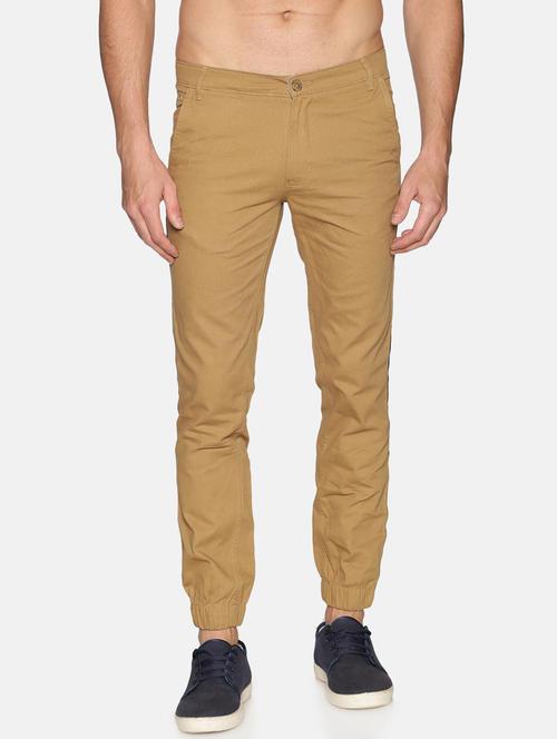 men side tape mid rise cotton jogger - 20650187 - Very Small Image - 1